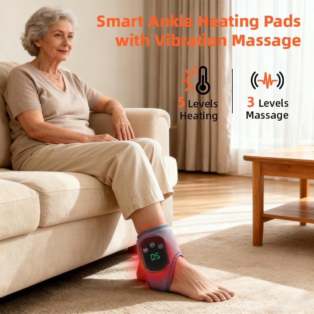 IFTHFOUR 2Pcs Foot and Ankle Massager with Heat