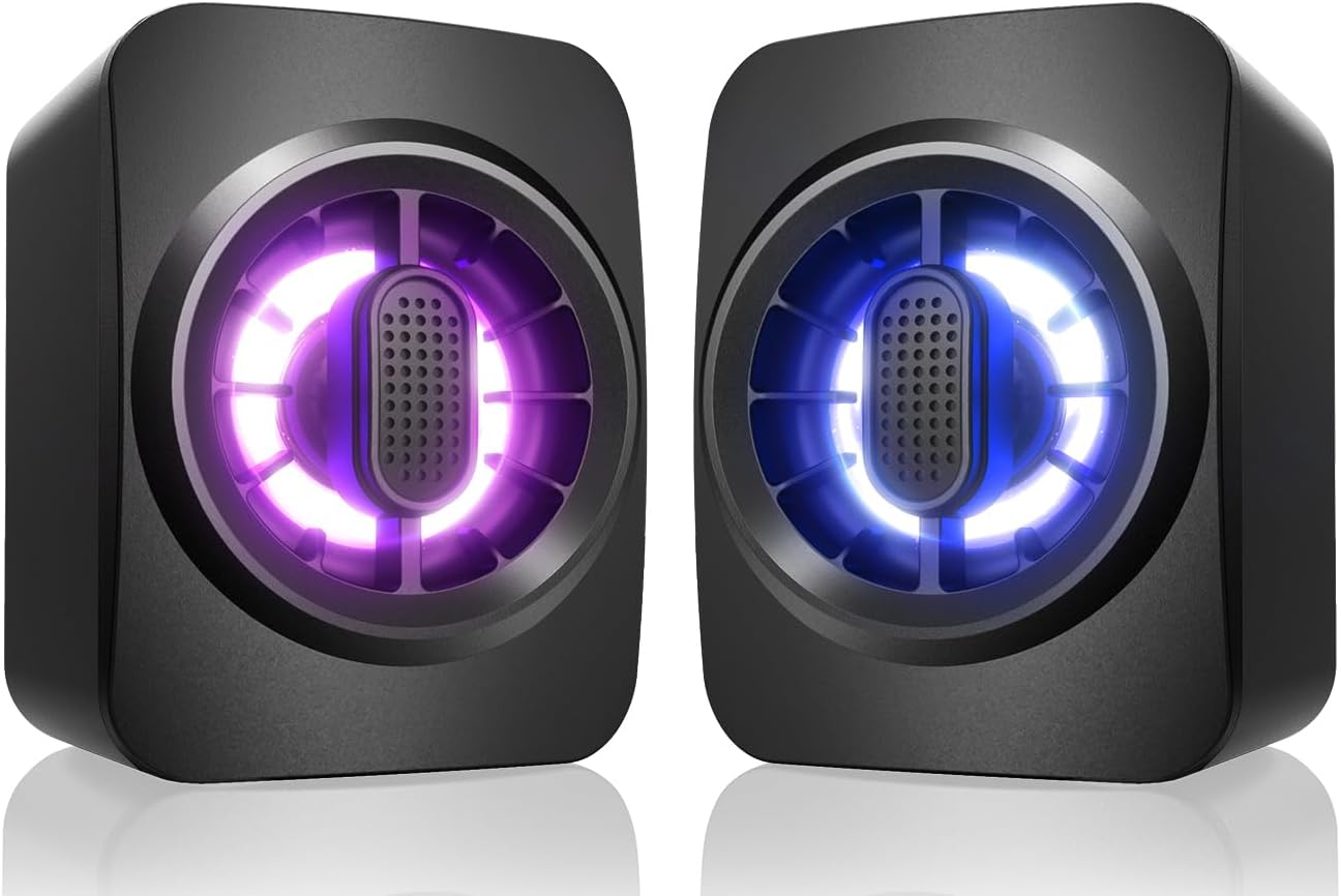 OFFSIR Computer Speakers,RGB PC