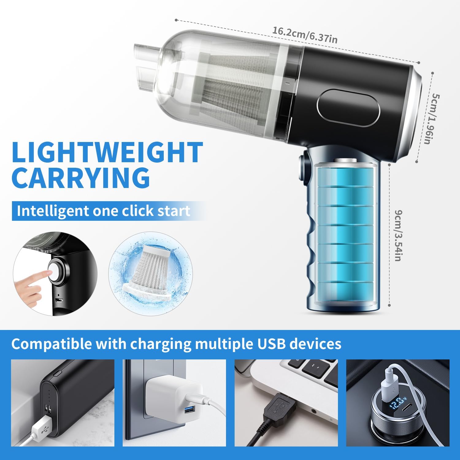 Vcwtty 3 in 1 Keyboard Vacuum Cleaner