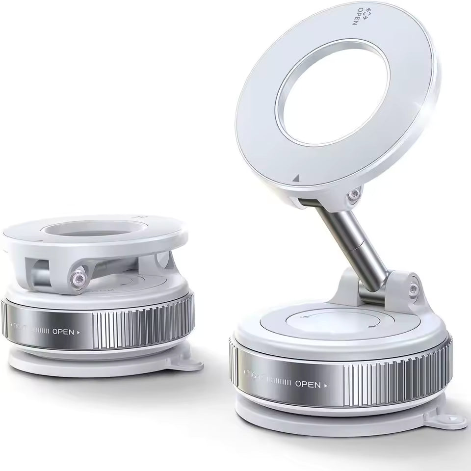 Magnetic Suction Cup Phone Mount for Magsafe 360° Adjustable Magnetic Car Phone Holder Pocket Size Foldable Car Mount